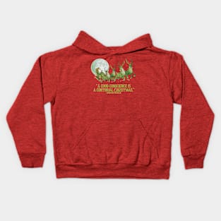 A good conscience is a continual Christmas Kids Hoodie